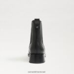 נשים הַנעָלָה Sam Edelman מגף קרסול של torance chelsea bit עור שחור 4XL22X847 - Image 5