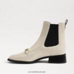 נשים הַנעָלָה Sam Edelman מגף קרסול של torance chelsea bit שנהב מודרני 4XL22X846 - Image 4
