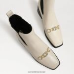 נשים הַנעָלָה Sam Edelman מגף קרסול של torance chelsea bit שנהב מודרני 4XL22X846 - Image 7
