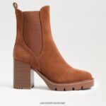 נשים הַנעָלָה Sam Edelman מגף רולינס צ'לסי גבול חום 4XL22X751 - Image 2