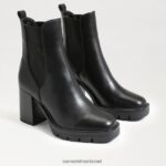 נשים הַנעָלָה Sam Edelman מגף רולינס צ'לסי עור שחור 4XL22X749