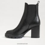 נשים הַנעָלָה Sam Edelman מגף רולינס צ'לסי עור שחור 4XL22X749 - Image 4