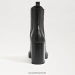 נשים הַנעָלָה Sam Edelman מגף רולינס צ'לסי עור שחור 4XL22X749 - Image 5