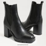 נשים הַנעָלָה Sam Edelman מגף רולינס צ'לסי עור שחור 4XL22X749 - Image 7