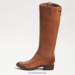 נשים הַנעָלָה Sam Edelman מגף רכיבה מעור עגל רחב penny2 עור וויסקי 4XL22X436 - Image 4