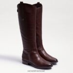 נשים הַנעָלָה Sam Edelman מגף רכיבה מעור פני חום כהה 4XL22X414