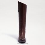 נשים הַנעָלָה Sam Edelman מגף רכיבה מעור פני חום כהה 4XL22X414 - Image 3