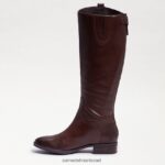 נשים הַנעָלָה Sam Edelman מגף רכיבה מעור פני חום כהה 4XL22X414 - Image 4