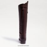 נשים הַנעָלָה Sam Edelman מגף רכיבה מעור פני חום כהה 4XL22X414 - Image 5