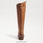 נשים הַנעָלָה Sam Edelman מגף רכיבה מעור פני עור וויסקי 4XL22X416 - Image 5