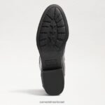 נשים הַנעָלָה Sam Edelman מגף רכיבה מעור פני עור שחור 4XL22X415 - Image 6