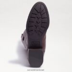 נשים הַנעָלָה Sam Edelman מגף רכיבה מעור פני חום כהה 4XL22X414 - Image 6