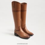 נשים הַנעָלָה Sam Edelman מגף רכיבה של דרינה וויסקי חדש 4XL22X793