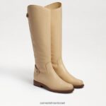 נשים הַנעָלָה Sam Edelman מגף רכיבה של mikala עור קליפת ביצה 4XL22X730