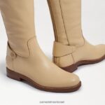 נשים הַנעָלָה Sam Edelman מגף רכיבה של mikala עור קליפת ביצה 4XL22X730 - Image 7
