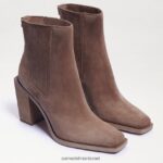 נשים הַנעָלָה Sam Edelman מגפון אמליה זמש חום עמוק 4XL22X858