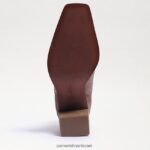 נשים הַנעָלָה Sam Edelman מגפון אמליה זמש חום עמוק 4XL22X858 - Image 6