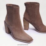 נשים הַנעָלָה Sam Edelman מגפון אמליה זמש חום עמוק 4XL22X858 - Image 7