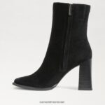 נשים הַנעָלָה Sam Edelman מגפון קרסול איבט זמש שחור 4XL22X807 - Image 4