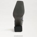 נשים הַנעָלָה Sam Edelman מגפון קרסול איבט פטנט שחור 4XL22X805 - Image 6