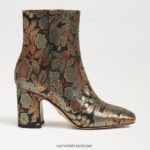 נשים הַנעָלָה Sam Edelman מגפון קרסול חום ברונזה מולטי 4XL22X785 - Image 2