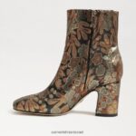 נשים הַנעָלָה Sam Edelman מגפון קרסול חום ברונזה מולטי 4XL22X785 - Image 4