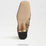 נשים הַנעָלָה Sam Edelman מגפון קרסול חום ברונזה מולטי 4XL22X785 - Image 6