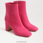 נשים הַנעָלָה Sam Edelman מגפון קרסול חום ורוד דליה 4XL22X790