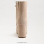 נשים הַנעָלָה Sam Edelman מגפון קרסול חום זמש שיבולת שועל חם 4XL22X786 - Image 5