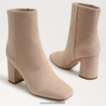 נשים הַנעָלָה Sam Edelman מגפון קרסול חום זמש שיבולת שועל חם 4XL22X786 - Image 7