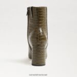 נשים הַנעָלָה Sam Edelman מגפון קרסול חום ירוק אשוח 4XL22X781 - Image 5