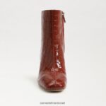 נשים הַנעָלָה Sam Edelman מגפון קרסול חום מסה חלודה 4XL22X789 - Image 3