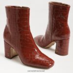 נשים הַנעָלָה Sam Edelman מגפון קרסול חום מסה חלודה 4XL22X789 - Image 7