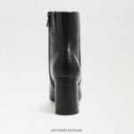 נשים הַנעָלָה Sam Edelman מגפון קרסול חום עור שחור 4XL22X784 - Image 5