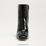 נשים הַנעָלָה Sam Edelman מגפון קרסול חום פטנט שחור 4XL22X787 - Image 3