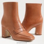 נשים הַנעָלָה Sam Edelman מגפון קרסול פננה אוּכָּף 4XL22X854 - Image 7
