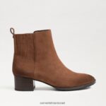 נשים הַנעָלָה Sam Edelman מגפון קרסול קאיטי חום אגוז 4XL22X833 - Image 2