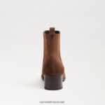 נשים הַנעָלָה Sam Edelman מגפון קרסול קאיטי חום אגוז 4XL22X833 - Image 5