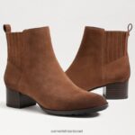 נשים הַנעָלָה Sam Edelman מגפון קרסול קאיטי חום אגוז 4XL22X833 - Image 7