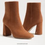 נשים הַנעָלָה Sam Edelman מגפון קרסול קודי גבול חום 4XL22X449 - Image 7