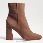 נשים הַנעָלָה Sam Edelman מגפון קרסול קודי זמש פרלין 4XL22X452 - Image 2