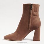 נשים הַנעָלָה Sam Edelman מגפון קרסול קודי זמש פרלין 4XL22X452 - Image 4