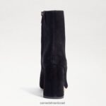 נשים הַנעָלָה Sam Edelman מגפון קרסול קודי זמש שחור 4XL22X451 - Image 5