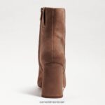 נשים הַנעָלָה Sam Edelman מגפון קרסול קודי זמש פרלין 4XL22X452 - Image 5