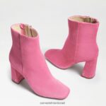 נשים הַנעָלָה Sam Edelman מגפון קרסול קודי זמש קונפטי ורוד 4XL22X450 - Image 7