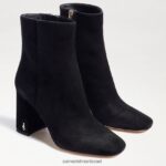 נשים הַנעָלָה Sam Edelman מגפון קרסול קודי זמש שחור 4XL22X451