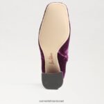 נשים הַנעָלָה Sam Edelman מגפון קרסול קודי קטיפה סחלב עמוקה 4XL22X448 - Image 6