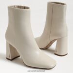 נשים הַנעָלָה Sam Edelman מגפון קרסול קודי שנהב מודרני 4XL22X445 - Image 7