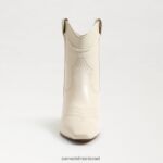 נשים הַנעָלָה Sam Edelman מגפון קרסול של טארין שנהב מודרני 4XL22X809 - Image 3