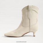 נשים הַנעָלָה Sam Edelman מגפון קרסול של טארין שנהב מודרני 4XL22X809 - Image 4